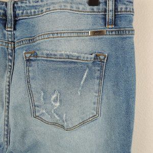 Kan Can Womens Heavily distressed Skinny Jeans size 31